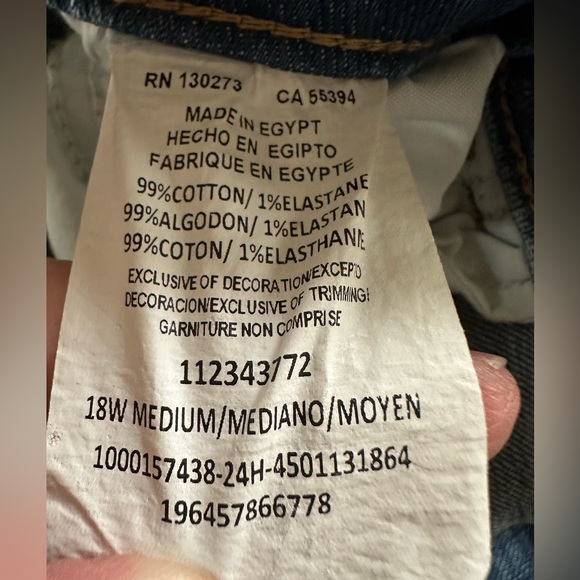 Lee Women's Plus Size Legendary High Rise Trouser Jean | Size 18 W - Picture 7 of 8